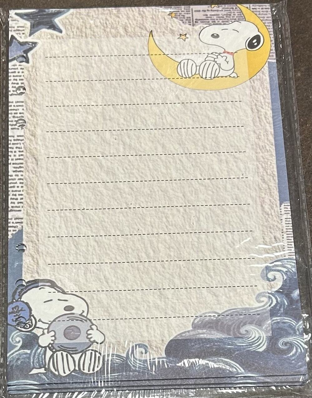 Snoopy Size A5 Refill Paper (50 Sheets)